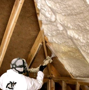 Spray Foam insulation from Advanced Insulation.